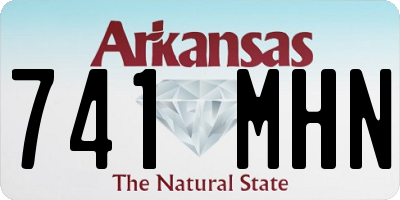 AR license plate 741MHN