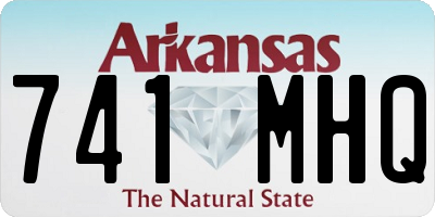 AR license plate 741MHQ