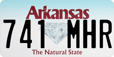 AR license plate 741MHR