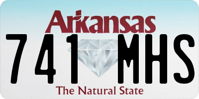 AR license plate 741MHS
