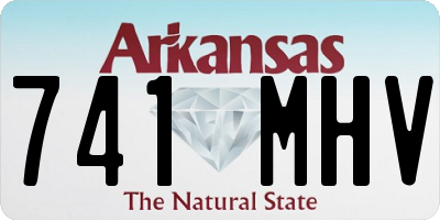 AR license plate 741MHV