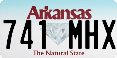 AR license plate 741MHX