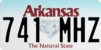 AR license plate 741MHZ