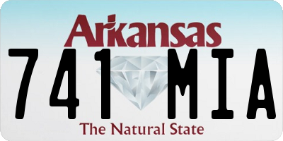 AR license plate 741MIA