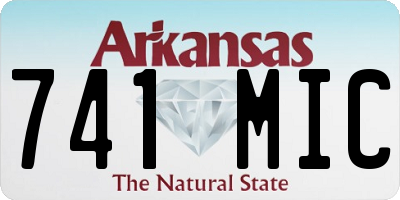 AR license plate 741MIC
