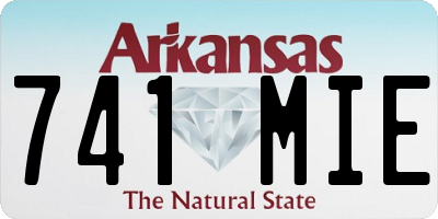 AR license plate 741MIE