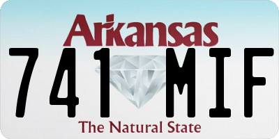 AR license plate 741MIF