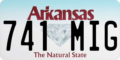AR license plate 741MIG