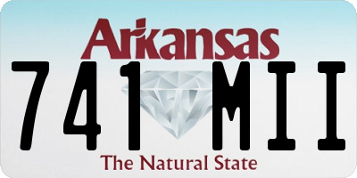AR license plate 741MII