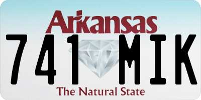 AR license plate 741MIK
