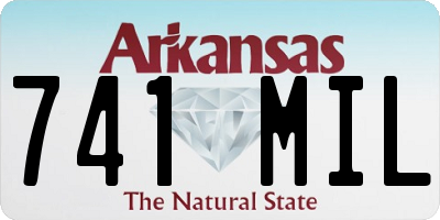 AR license plate 741MIL