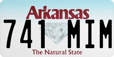 AR license plate 741MIM
