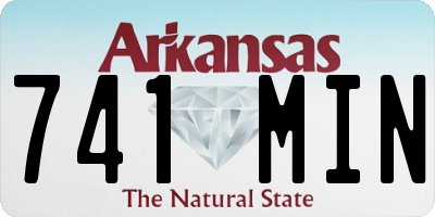 AR license plate 741MIN