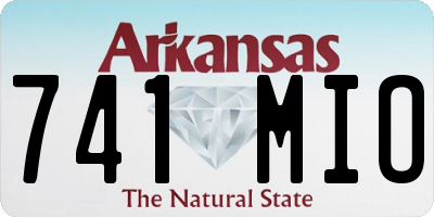 AR license plate 741MIO