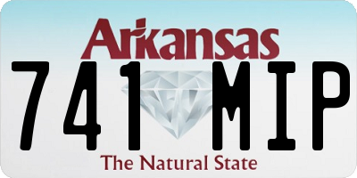 AR license plate 741MIP
