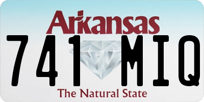AR license plate 741MIQ