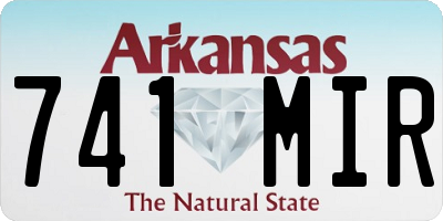 AR license plate 741MIR