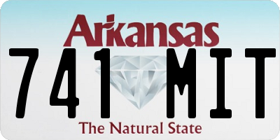 AR license plate 741MIT