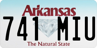 AR license plate 741MIU