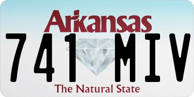 AR license plate 741MIV