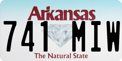AR license plate 741MIW
