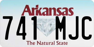 AR license plate 741MJC