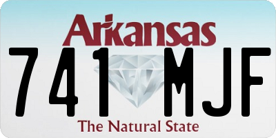 AR license plate 741MJF