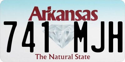AR license plate 741MJH