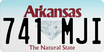 AR license plate 741MJI