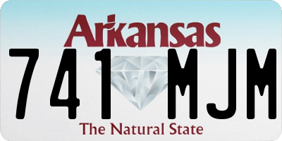 AR license plate 741MJM