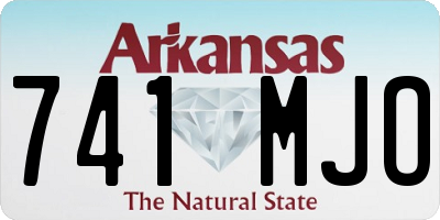 AR license plate 741MJO