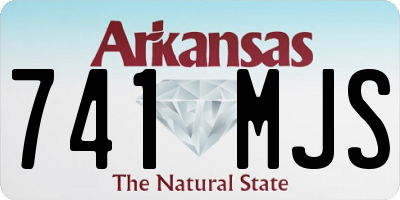 AR license plate 741MJS