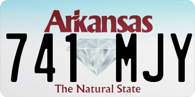 AR license plate 741MJY