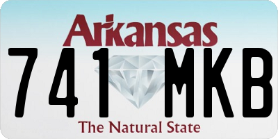 AR license plate 741MKB