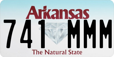 AR license plate 741MMM