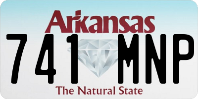AR license plate 741MNP