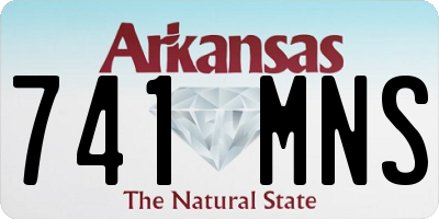 AR license plate 741MNS