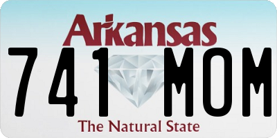 AR license plate 741MOM