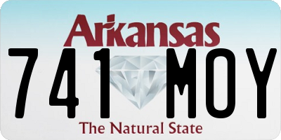 AR license plate 741MOY