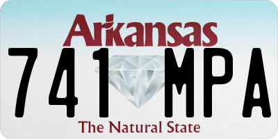AR license plate 741MPA