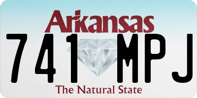 AR license plate 741MPJ