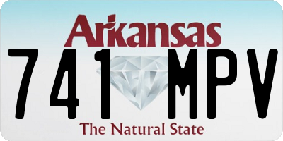 AR license plate 741MPV