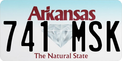 AR license plate 741MSK