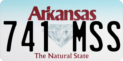 AR license plate 741MSS