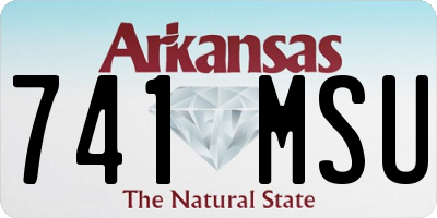 AR license plate 741MSU