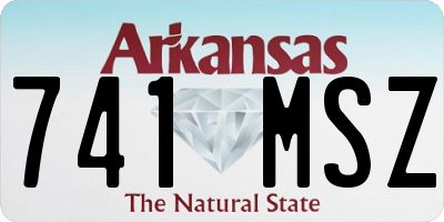 AR license plate 741MSZ