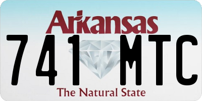 AR license plate 741MTC