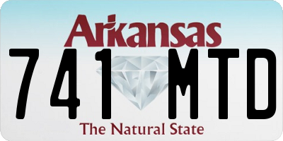 AR license plate 741MTD