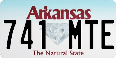 AR license plate 741MTE
