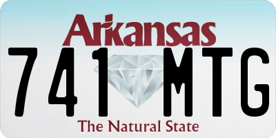AR license plate 741MTG